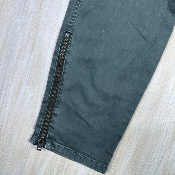 Madewell Army Green Cargo Skinny Ankle Utility Fatigue Pants Zip Pockets 30 - Picture 4 of 16